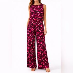 Cupio Wide-Leg Floral Print Jumpsuit